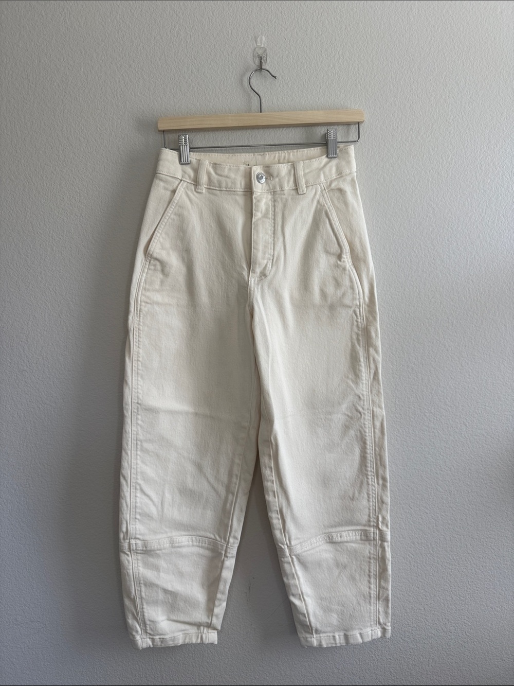 Everlane The Utility Barrel Pant (Organic) - Bone